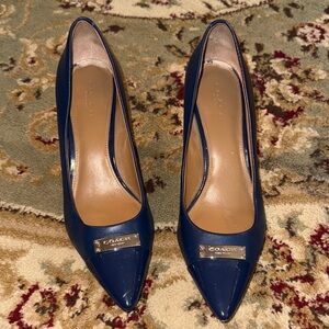 Coach Women's Navy Blue Heels